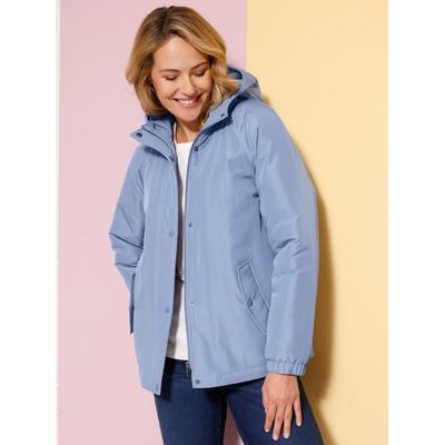 Langjacke CLASSIC BASICS, Damen, Gr. 44, blau (taubenblau), 100% Polyester, Wattierung:100% Polyester, unifarben, Langarm, Jacken Image