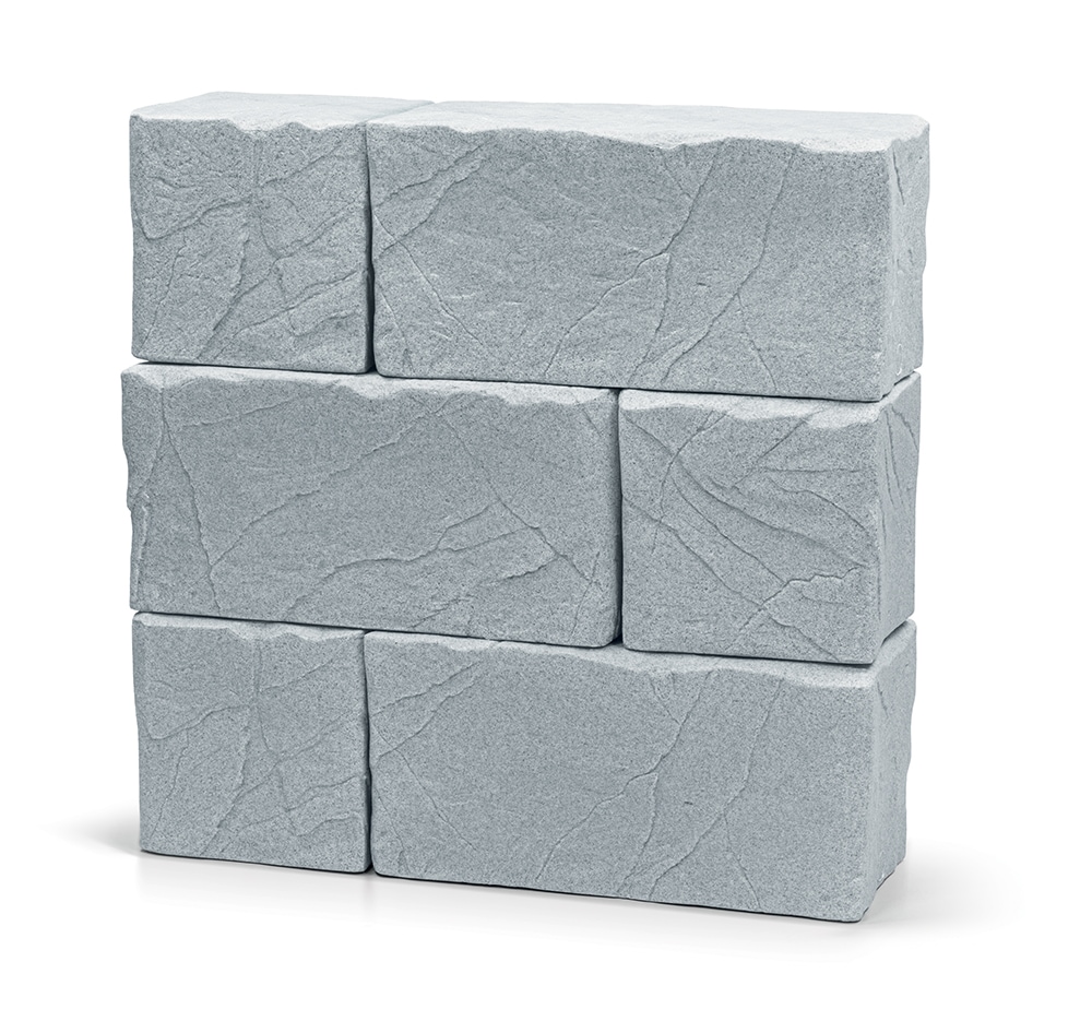 Regenwassertank ARVES "Stone Block", grau (kaltes grau), B:114cm H:116cm T:38cm, Polyethylen, Regentonnen Image