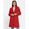 Wollmantel HEINE, Damen, Gr. 38, rot, 80% Wolle, 20% Polyamid, unifarben, unifarben mit Farbeinsatz, unifarben mit Farbeinsätzen, Mäntel