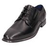 Schnürschuh BUGATTI, Herren, Gr. 40, schwarz, Leder, Basic, Schuhe, Business Schuh, Anzugschuh mit feinem Blockabsatz