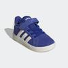 Klettschuh ADIDAS SPORTSWEAR "GRAND COURT 2.0 KIDS", Gr. 22, semi lucid blau, sanftes weiß, core schwarz, Leder, Synthetik, Textil, sportlich, Schuhe