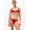 Triangel-BH "RP TRIANGLE (EXT. SIZE)", Damen, Gr. M (38), N-Gr, rot (primary rot), Jersey, Obermaterial: 90% Baumwolle, 10% Elasthan, TOMMY HILFIGER UNDERWEAR, kontrastfarbene Details, casual, körpernah, BHs, in großen Größen, mit Logo