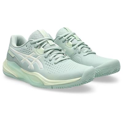 Tennisschuh ASICS "GEL-CHALLENGER 15 CLAY", Gr. 42, lichen rock, whisper grün, Synthetik, sportlich, Schuhe, Sandplatzschuhe für Ascheplätze Image
