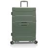 Hartschalen-Trolley HEYS "ReNew, verschiedene Größen und Farben", Gr. B/H/T: 43cm x 65,5cm x 27,7cm 81 l, grün (evergrün), Kunststoff, clean, matt, casual,Basic, Koffer, Koffer Reisegepäck herausnehmbares Innenfutter Volumenerweiterung
