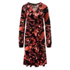 Jerseykleid ANISTON CASUAL, Damen, Gr. 42, N-Gr, schwarz, rot, bordeaux, dunkelrot, orange, apricot, rosé, braun, wollweiß, Single Jersey, Obermaterial: 95% Viskose, 5% Elasthan, bedruckt, geblümt, feminin, figurumspielend knieumspielend,...