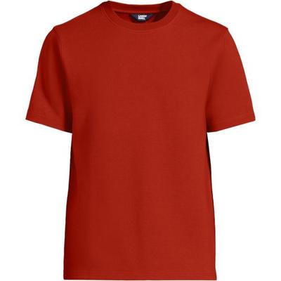 Soft Luxe T-shirt, Men, size: 50-52, regular, Brown, Cotton/Polyester/Cotton-blend, by Lands' End