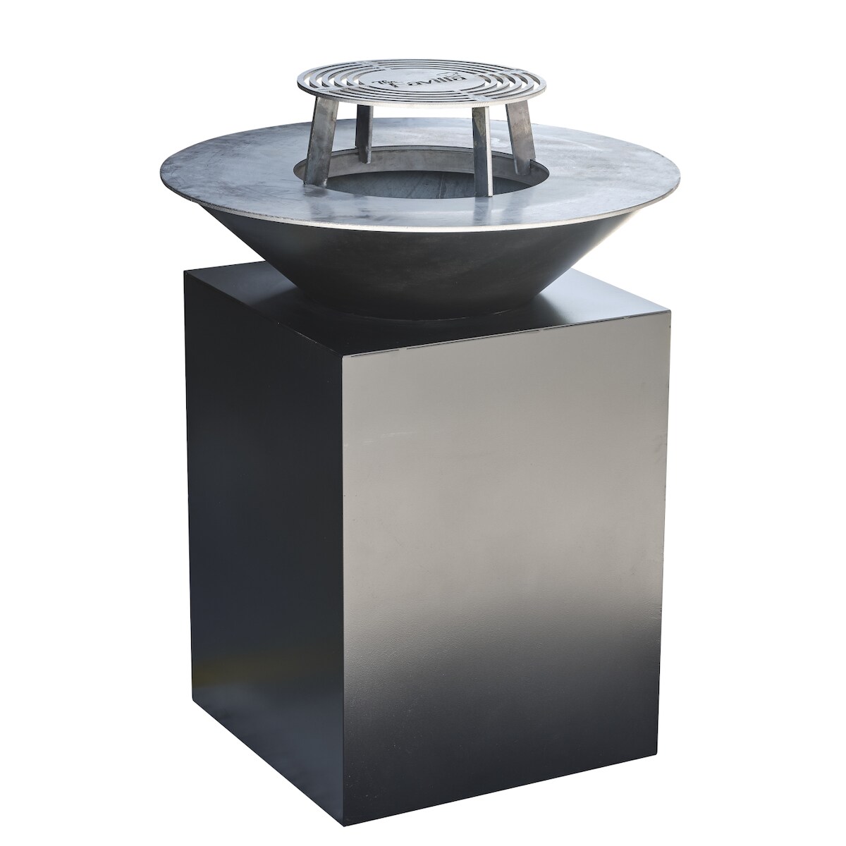 The Favilla Fuego Feuerschale mit Grillplatte & Plancha in Schwarz | Mit Grillring, Feuerschale Image