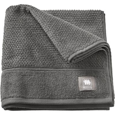 Handtuch MUSTERRING "Solid", grau (anthrazit), B:50cm L:100cm, Frottee, Baumwolle, Handtücher (Packung), hautschmeichelnde Airtouch Qualität Image