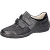 Klettschuh WALDLÄUFER "HESNA-Soft", Damen, Gr. 4,5 (37,5), schwarz, Nappaleder, Textil, Lackleder, klassisch, Schuhe, Komfortschuh, Bequemschuh, Halbschuh in H-Weite, mit Orthotritt