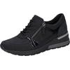 Keilsneaker WALDLÄUFER "H-CLARA-Soft", Damen, Gr. 9 (43), blau (nachtblau), Nubukleder, Textil, Lackleder, sportlich, Schuhe, Freizeitschuh, Halbschuh, Schnürschuh mit Luftkammernsohle