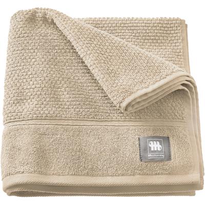Handtuch MUSTERRING "Solid", beige, B:50cm L:100cm, Frottee, Baumwolle, Handtücher (Packung), hautschmeichelnde Airtouch Qualität Image