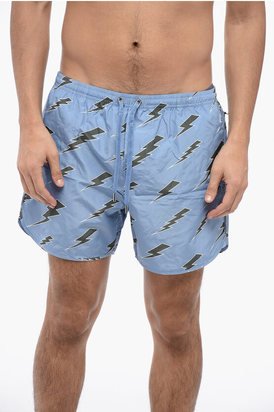 ALLOVER RAIN BOLTS BADESHORTS Image