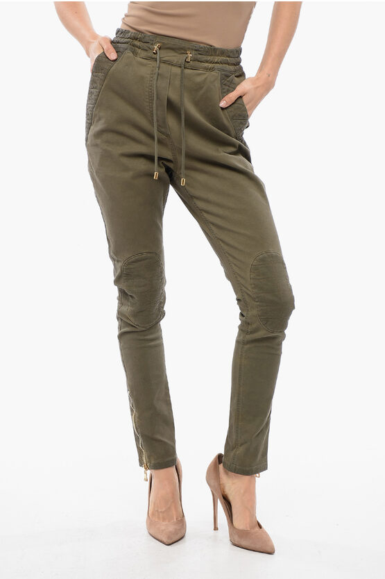 Jodhpurhose mit Steppeinsätzen in Grün Image