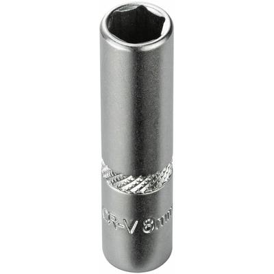 Dema - Stecknuss Sechskant 8mm 6 Kant 1/4' lang (cr-v) Image