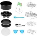 Accessoires pour friteuse à air chaud, set de 12 pièces, support pour friteuse à air chaud, 100