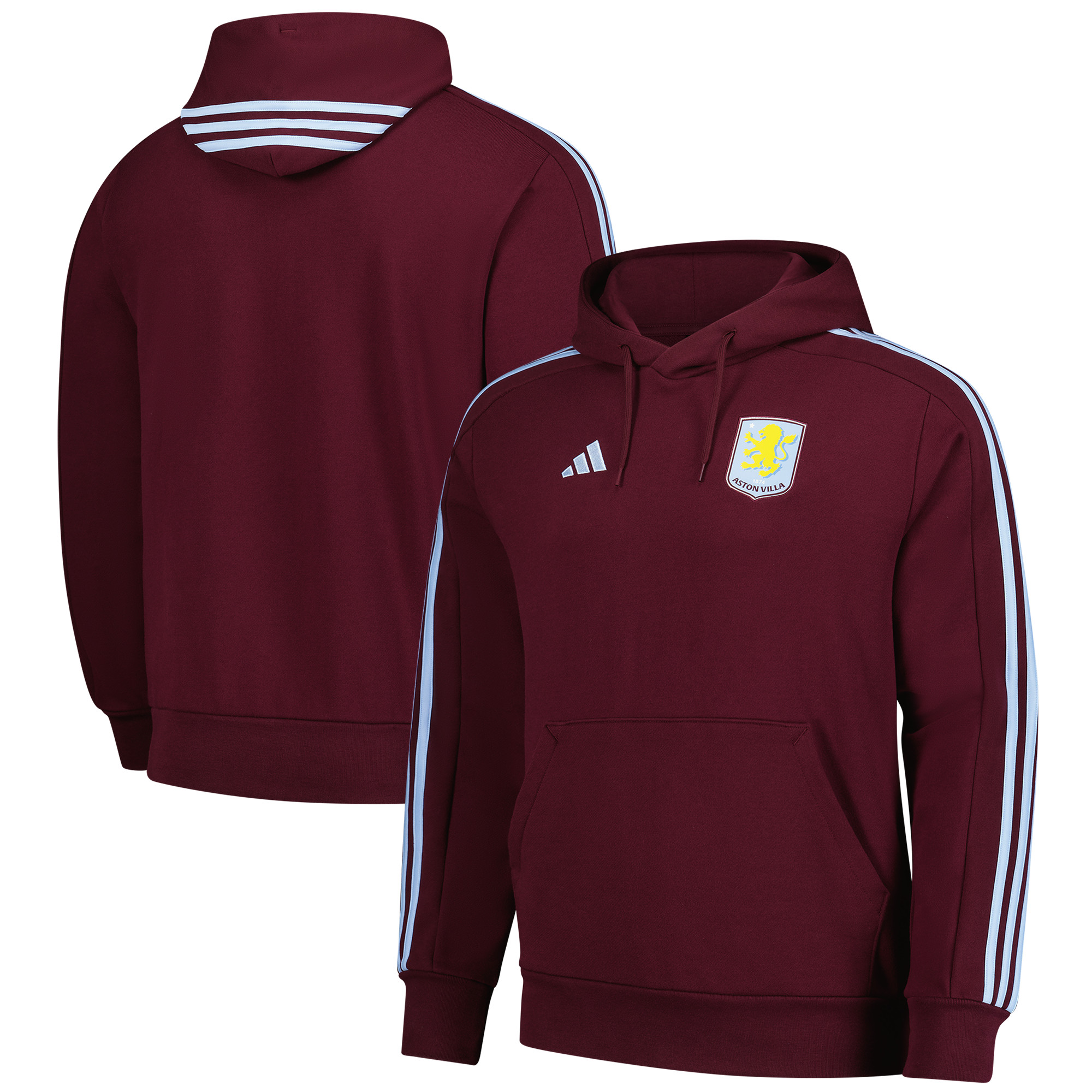 Aston Villa adidas DNA Hoodie – Weinrot Image