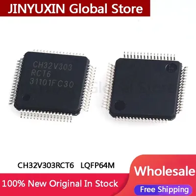 1-100Pcs New CH32V303RCT6 CH32V303 CH32V LQFP-64M Microcontroller IC Chip In Stock Wholesale