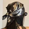 Y2K Silber Flüssiger Haarschal Hip Hop Soft Wrap Laserfarbe Haarband Schlanker Schal Hip Hop Stirnband Punk Bandana Mädchen