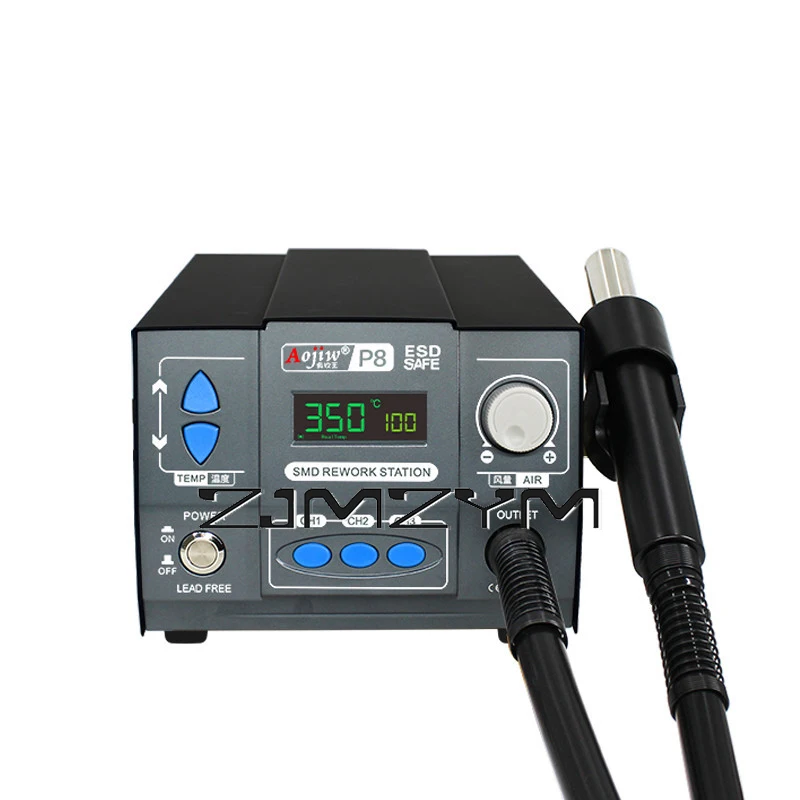 P8 High-power 1000 Wind Gun Starke Direkt Luft Heißluft Pistole Schweißen Station Handy Reparatur Werkzeug Image