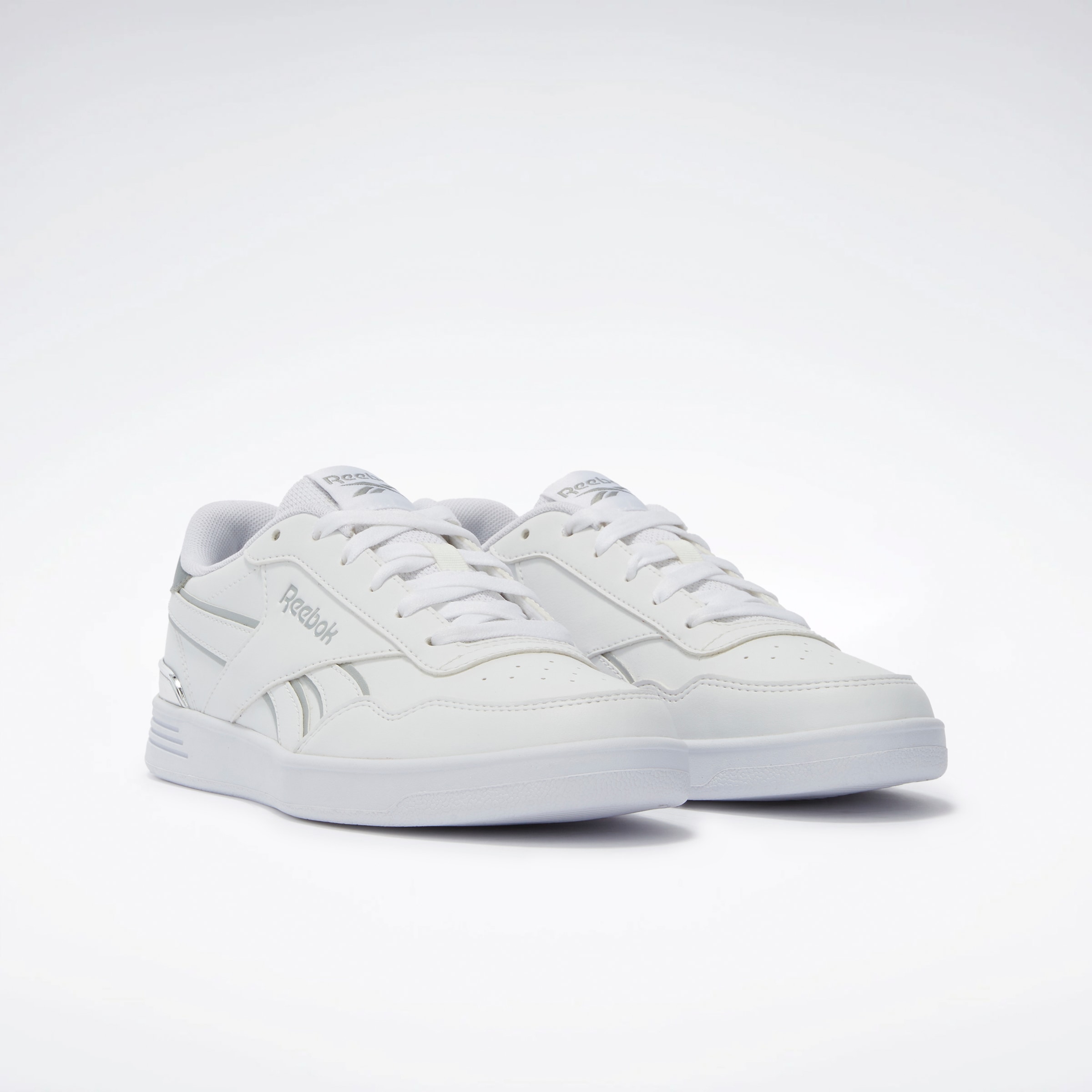 Sneaker REEBOK CLASSIC "REEBOK COURT ADVANCE CLIP", Gr. 40,5, weiß (ftwrweiß, grau1, chrome), Synthetik, Textil, Schuhe Image