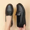 Frühling Neue frauen Schuhe Weiche Leder Frauen Loafer Low Top Runde Kopf Casual Schuhe Einfarbig