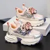 Kids'Casual Schuhe Kinder Cartoon Mesh Sommer Mode Outdoor Turnschuhe Atmungsaktive Anti-slip Schwarz Rosa Größe 27-37