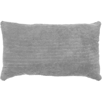 Dekokissen ANDIAMO "Cord Kissen Emy, Kissenhülle mit Füllung", grau (grau, b, l: 30 cm x 50 cm), B:50cm H:12cm L:30cm, Polyester, Dekokissen_Sitzkissen_Kissenhüllen, Sofakissen, eckig, 40x40 oder 30x50 cm, auch als 4er Set erhältlich Image