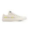 Sneaker CONVERSE "CHUCK TAYLOR ALL STAR EMBROIDERED FLOWERS", Gr. 37,5, egret, foothill grün, Textil, sportlich, Schuhe