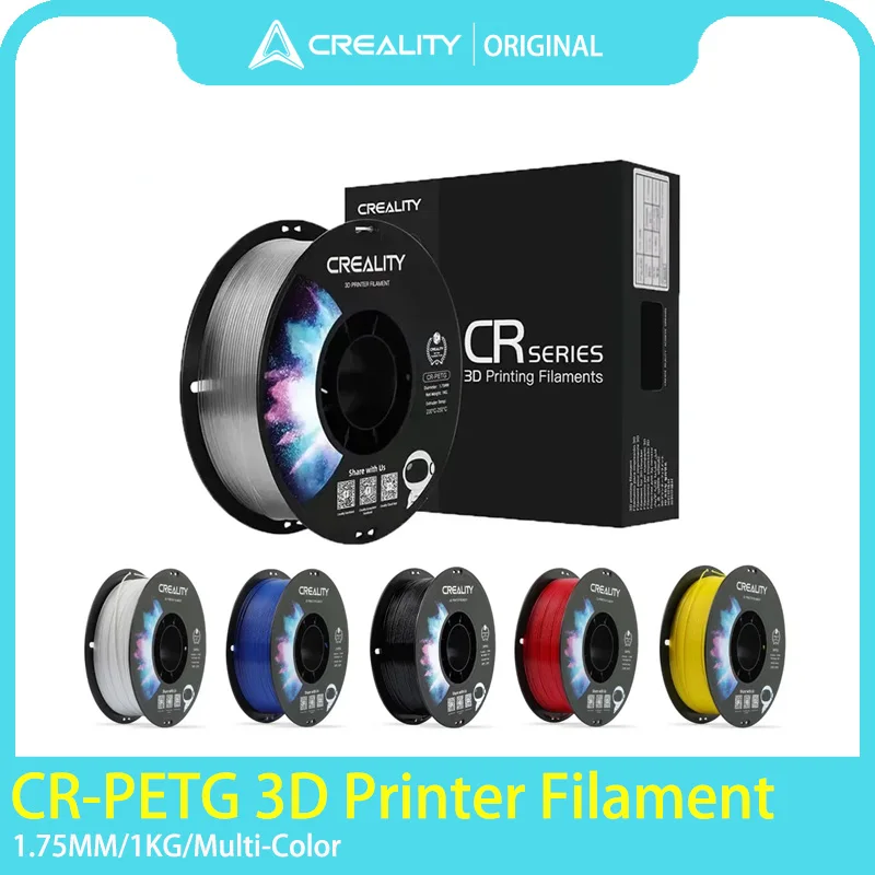 Original CREALITY Drucker CR-PETG Filament 1 kg 1,75 mm 7 Farben Wählen Sie hohe Temperaturen, umweltfreundlich, geruchlos, ungiftig, ausgezeichnet Image