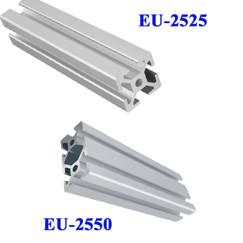 1 STÜCK 2525 Aluminiumprofil 2550 25 Serie 25 mm x 25 mm industrielle eloxierte Linearführungen Extrusionsrahmen EU-Standard eloxiert Image