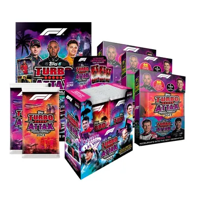 Topps Turbo Attax Formel 1 2023 Sammelkarten Mega Tin Display Box Starer Pack Fan Collection Image