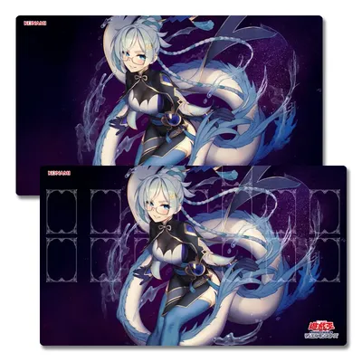 Yugioh Dragon Tale Fymena Spielmatte Yu-Gi-Oh! TCG OCG Trading Card Games Mat Duel Plate Rubber Card Image