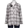 Eddie Bauer Damen Bluse, Gr. 46, grau, Baumwolle