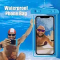 Custodia da spiaggia per cellulare borsa impermeabile per cellulare impermeabile supporto per telefono impermeabile borsa asciutta per cellulare trasparente portatile ad alta visibilità