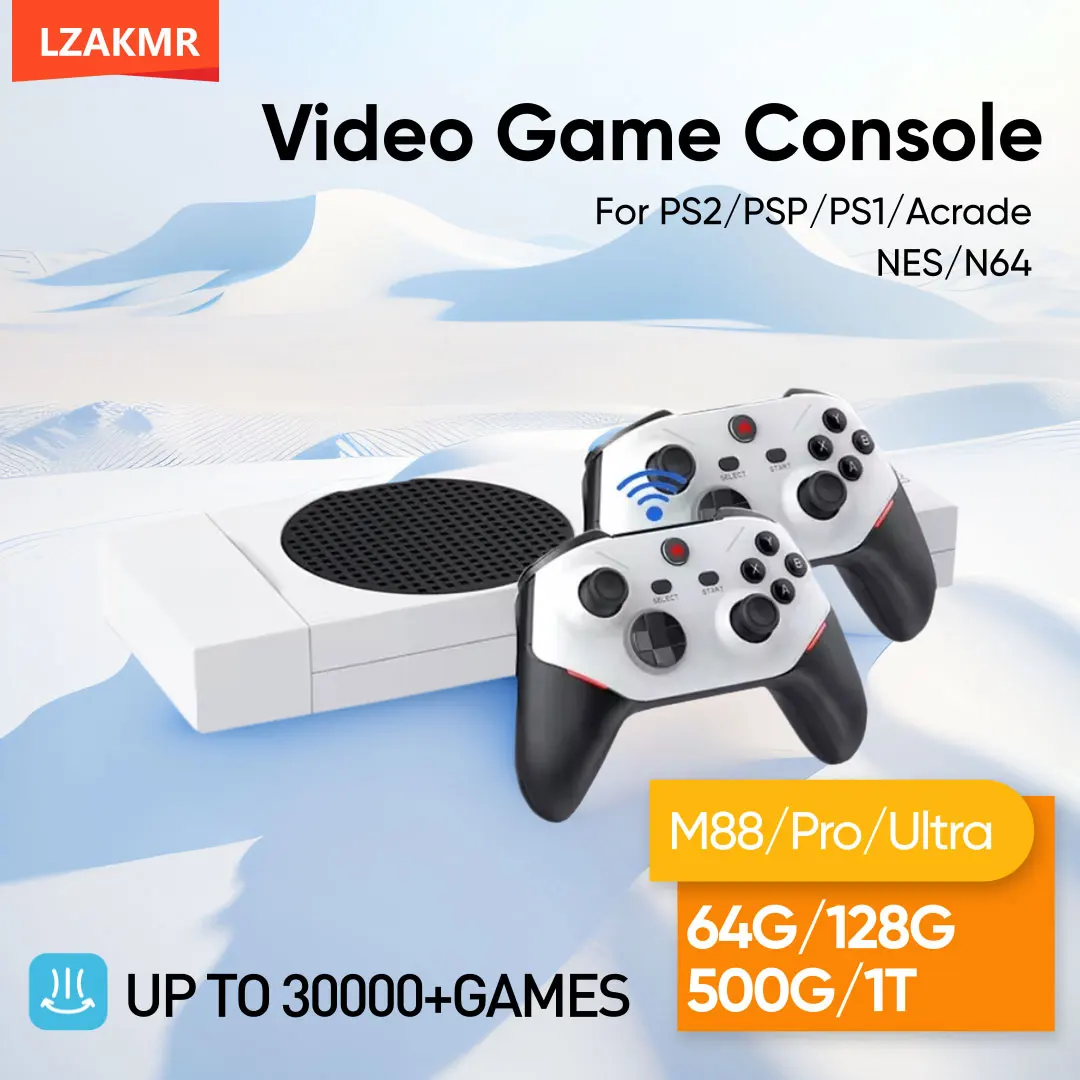 2025 M88/Pro/Ultra open source Console de jeu vidéo pour PS2 grand 3D 128G 20000 + jeux classiques maison rétro vidéo TV lecteur de jeu