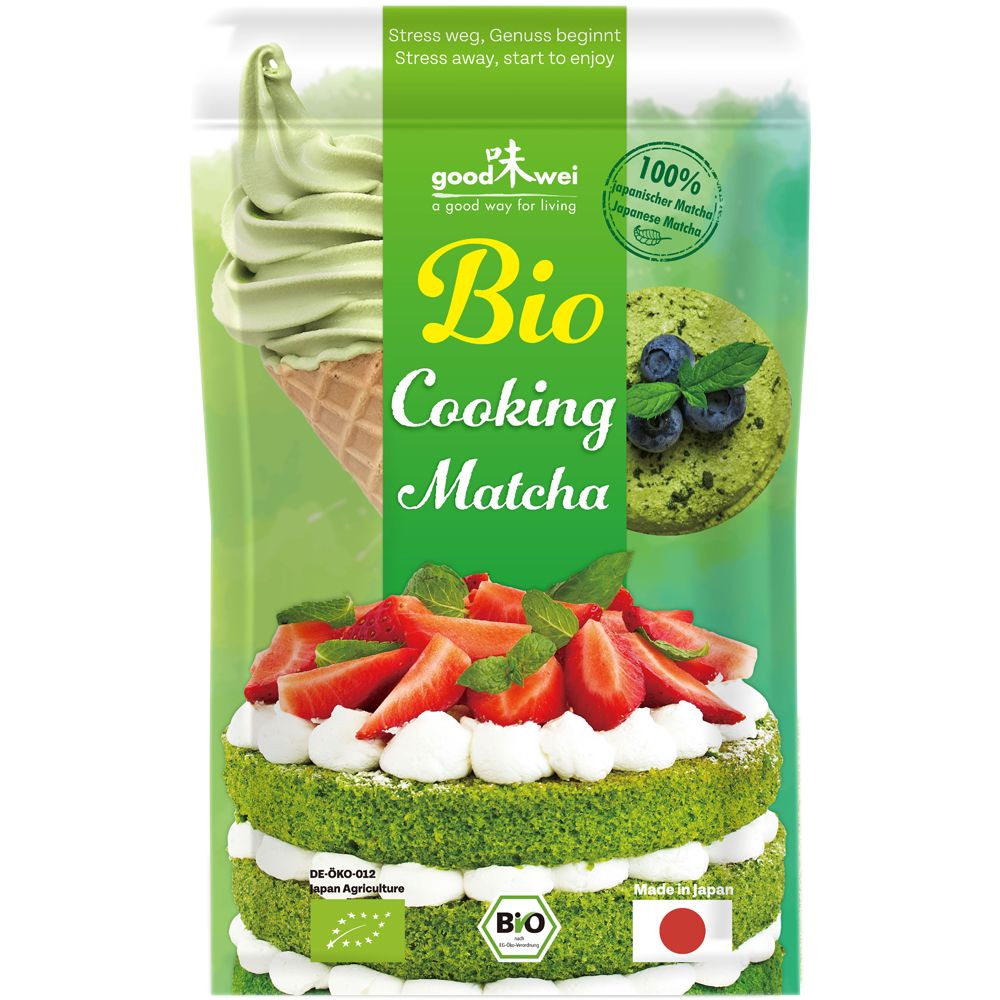 Good wei Matcha da cucina giapponese biologico 100 g Polvere