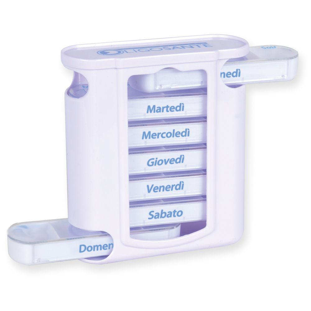 GIMA Portapillole Settimanale X4 Tower - Italiano/Tedesco 1 pz