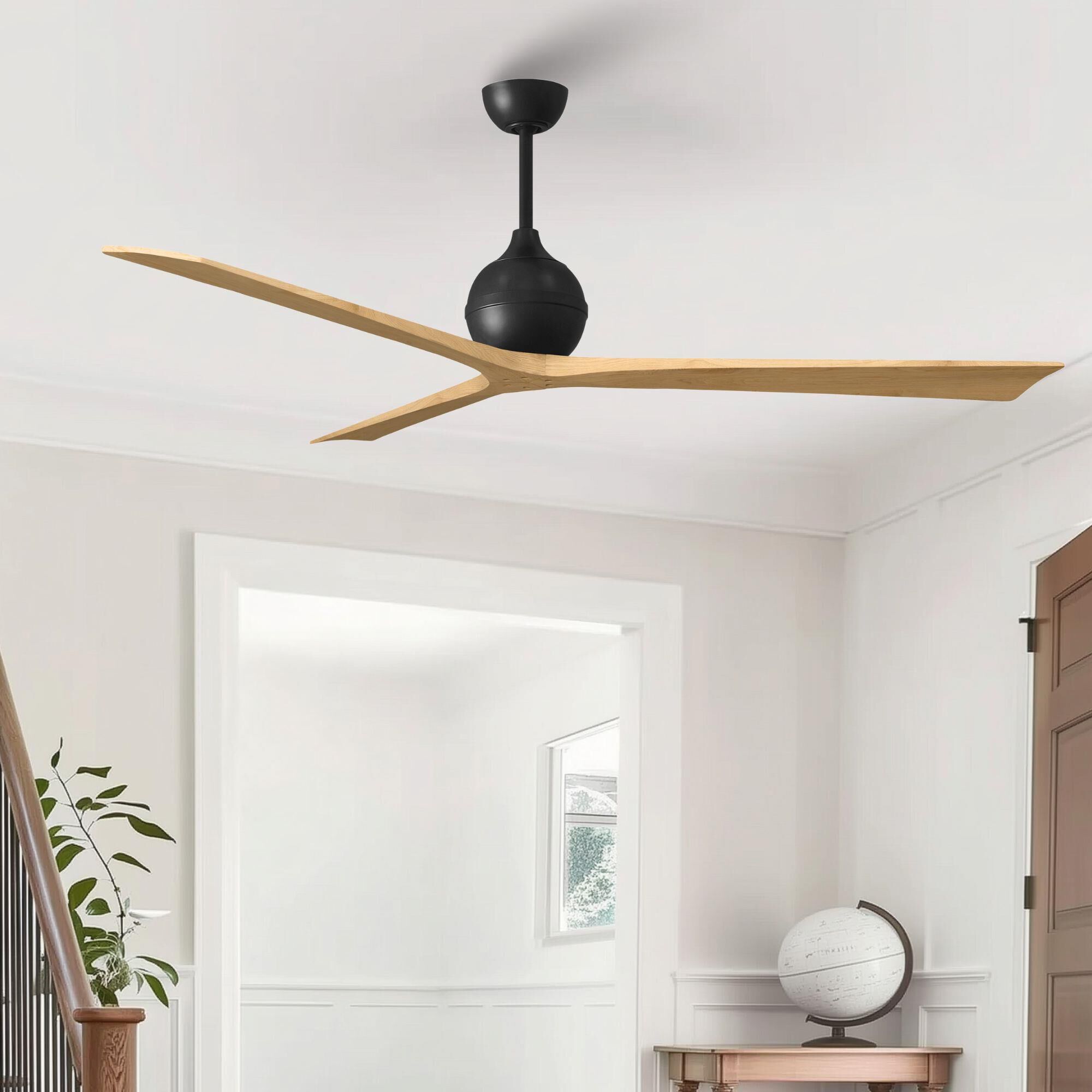Matthews Fan Company Irene 72 Inch Ceiling Fan - IR3-BK-LM-72