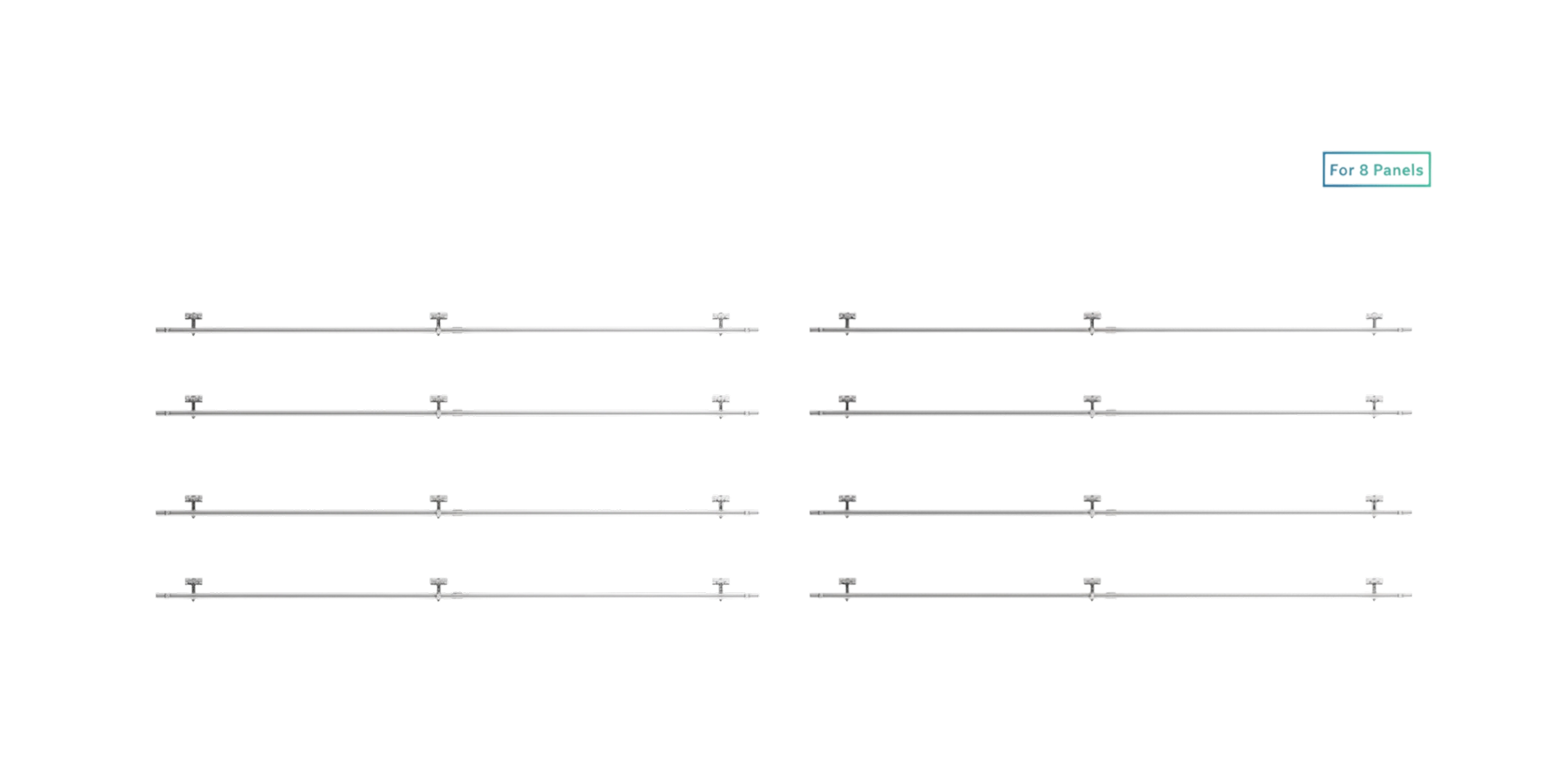 Anker SOLIX Solar Panel Pitched Roof Brackets for 8 Panels