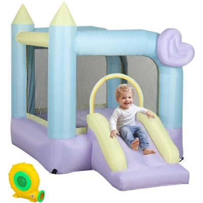 Hüpfburg mit Gebläse, Rutsche, Sprung Aufblasbare Springburg mit Tragetasche für Outdoor Indoor für Image