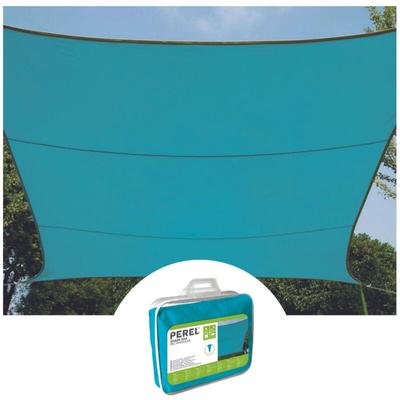 Sonnensegel Rechteckig 4x3m Blau - Sonnenschutzsegel für Balkon / Terrassensegel Image