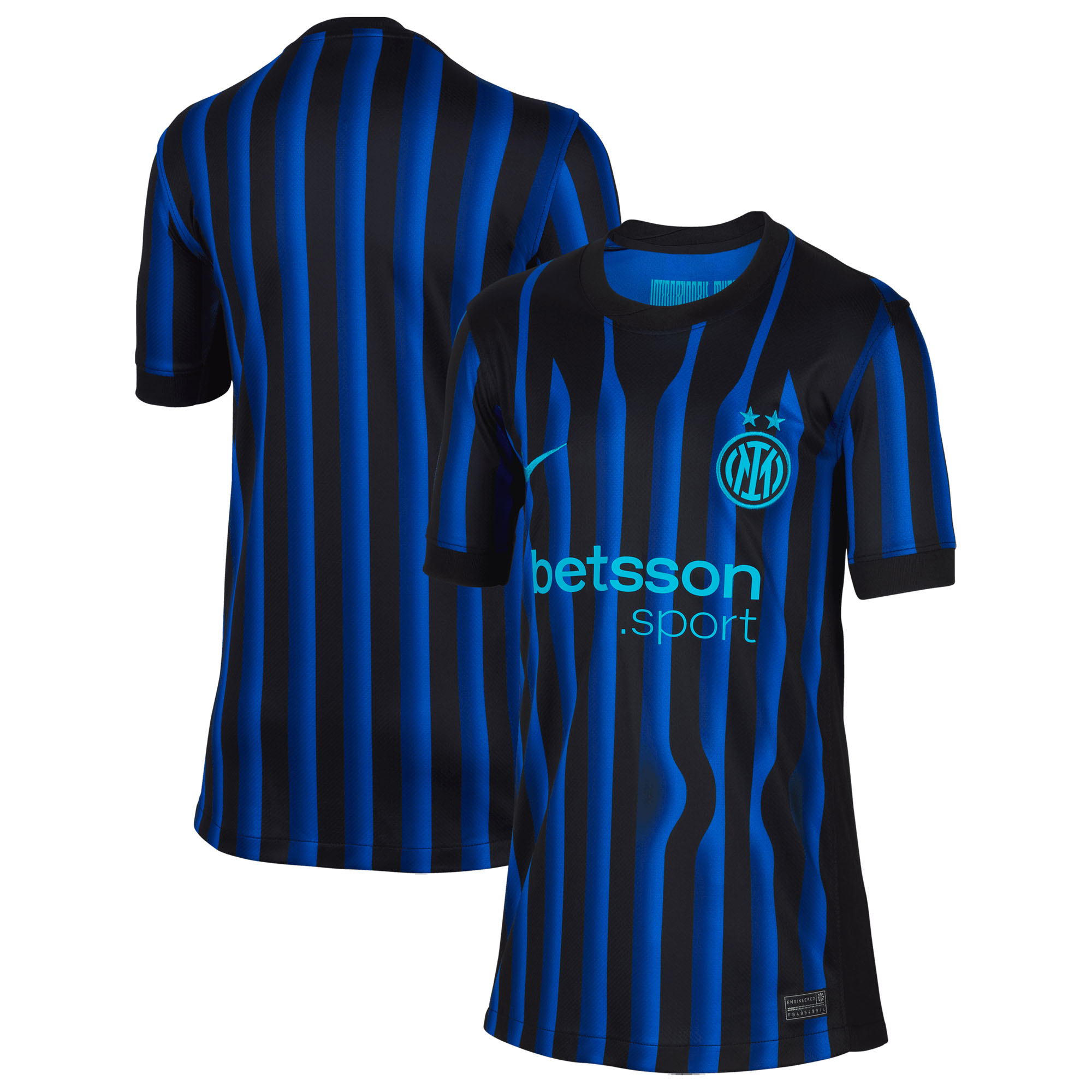 Inter Milan Nike Stadium Heimtrikot 2025-26 - Kinder Image