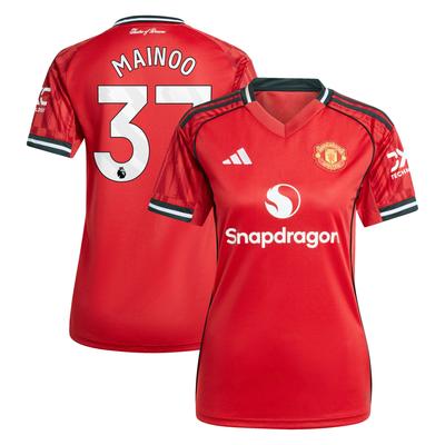 Manchester United adidas Heimtrikot 2025-26 - Damen mit Aufdruck Mainoo 37 Image
