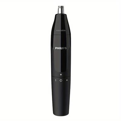 TEMU Series 1000 Nose Trimmer - Stainless Steel, Washable & Self-cleaning, , Battery-powered (aa Not Included) Grooming, Highquality Blades Image