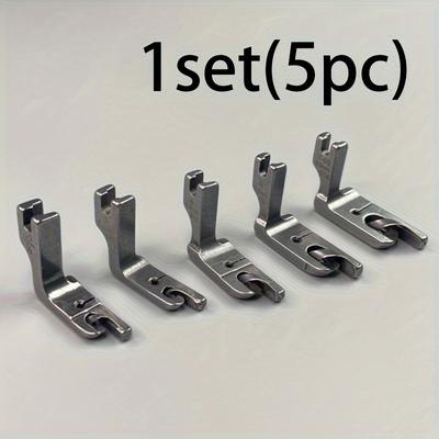 TEMU 1pc/5pcs Industrial Sewing Machine Accessories Hem Presser Foot Hem Presser Foot Flat Sewing Machine Hem Presser Foot Flat Car Presser Foot