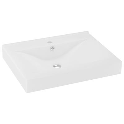 TEMU Luxury Basin With Faucet Hole Matt White 60x46 Cm Ceramic Image