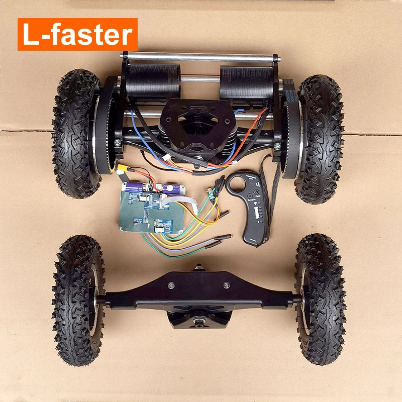 Riemenangetriebenes Elektro-Skateboard-Longboards-Set mit zwei Motoren, DIY, 36 V, 2800 W Image