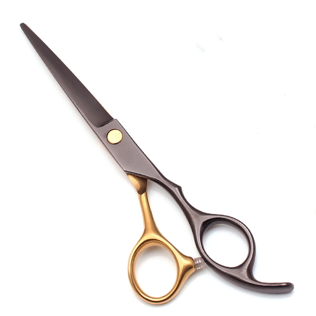 Friseur Haarschnitt Schere Japan Edelstahl 5,5 Zoll schwarze Haars ch neides chere Friseur Ausdünnung schere Friseur Schere c1005 Image