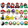 25 Stück MINISO Mario Serie PVC Schuh Charms Cartoon Clog Sandale Zubehör Sandalen Garten Schuhe
