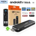 Versione globale Android 14 TV Stick Home Theater Allwinner H313 Mortal Q8 Supporto 4K a 60 fps Wi-Fi 6 Bluetooth Telecomando vocale TV in diretta